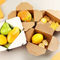 ファースト・フード、サラダ、フルーツのための環境に優しい折られたクラフト紙の食糧箱