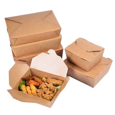 PLAは337gsmクラフトのピクニックBentoのお弁当箱のFlexoの印刷に塗った